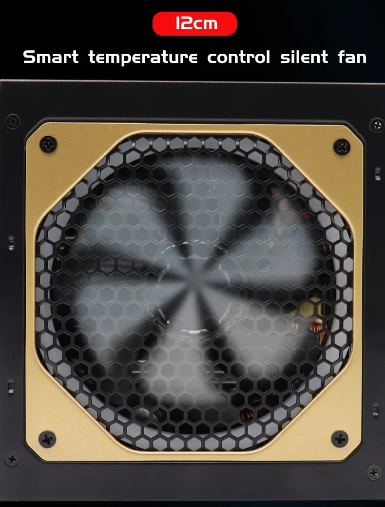 1PC 1000W Computer Vollmodulares Netzteil NEU Goldversorgung Max 1200w Medaille Aktive PFC ATX Unterstützung Dual CPU Fonte PC 1000w