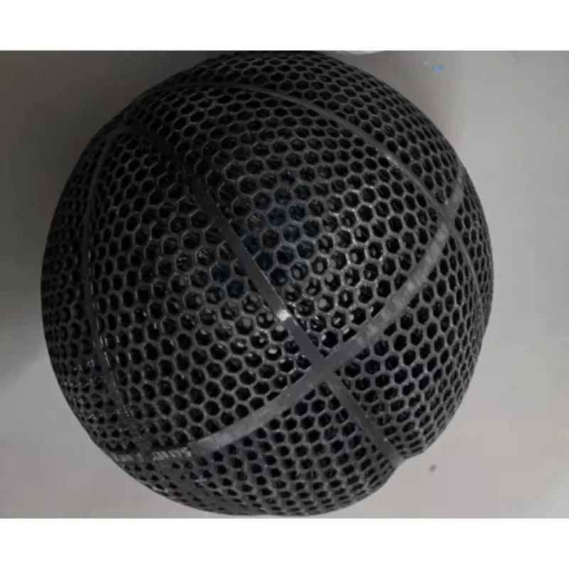 Airless basketball, about 70% rebound, using PEBA 90A material, double printing, good details