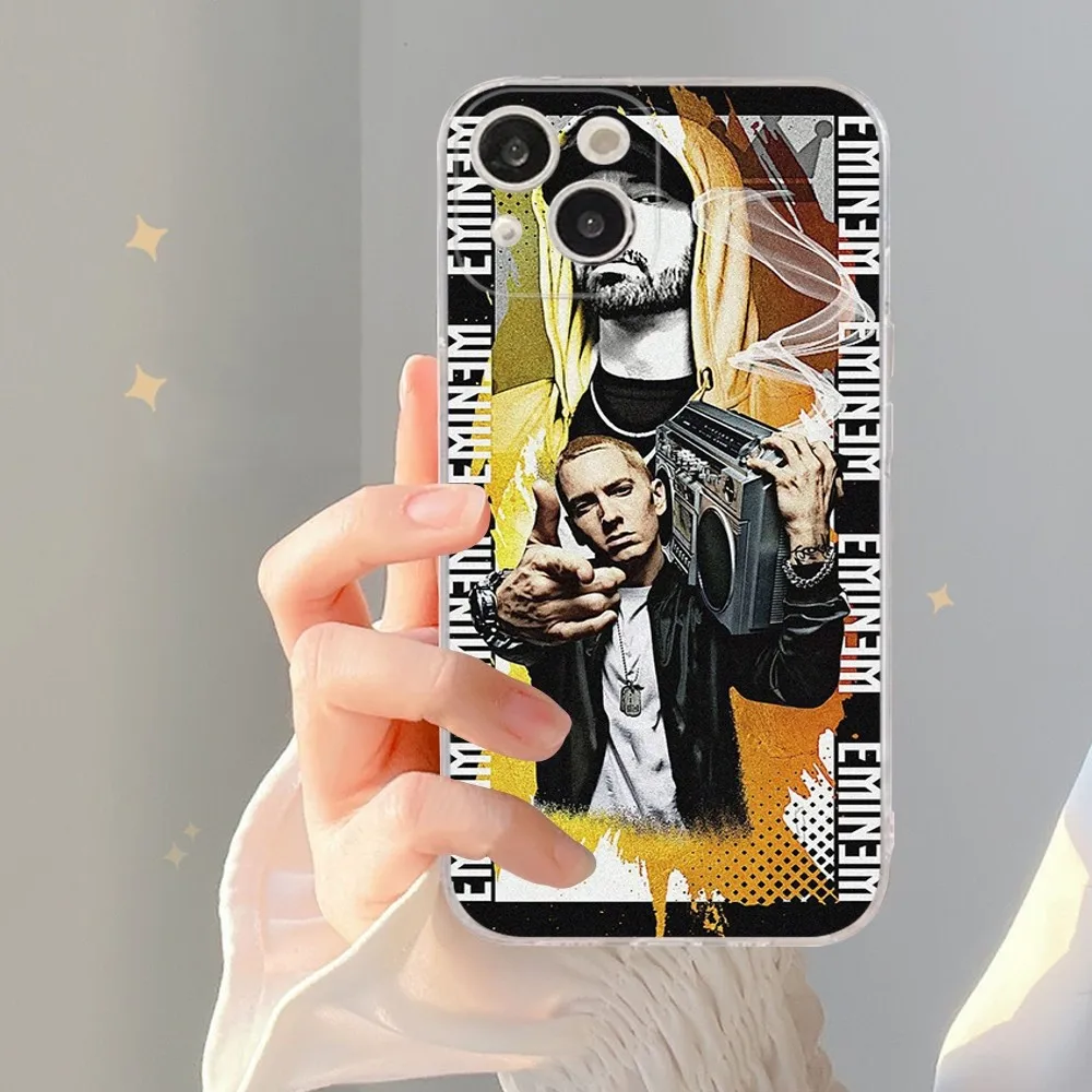 Singer E-Eminem Phone Case For iPhone 15 14 11 12 13 Mini Pro XS Max Cover 6 7 8 Plus X XR SE 2020 Funda Shell