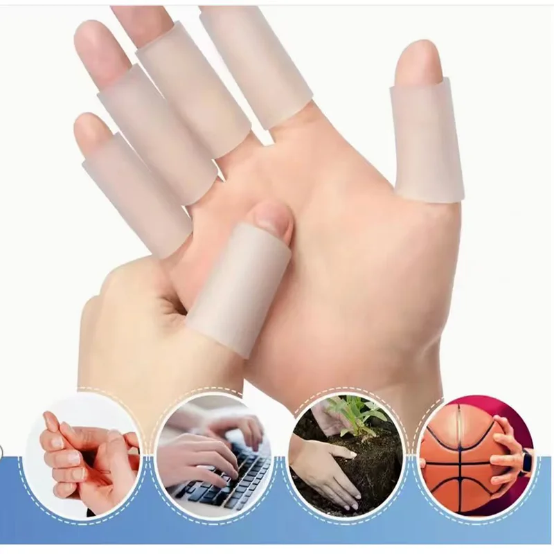 Nursing Tools 5pcs Silicone Callus Remover Analgesic Finger Separator Finger Protector Silicone Finger Separator