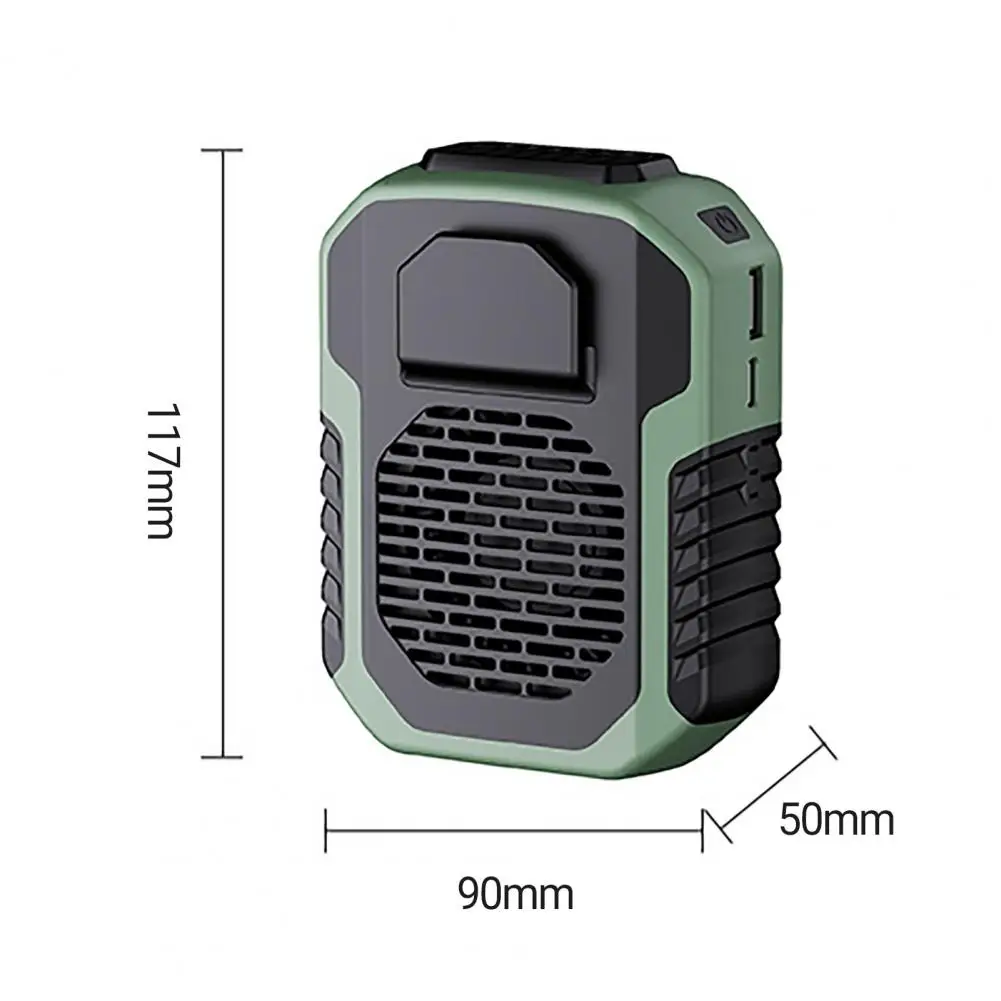 Koelventilator Multifunctionele Sterke Wind Oplaadbare Zomer Outdoor Nekband Opknoping Taille Draagbare Ventilator Voor Camping