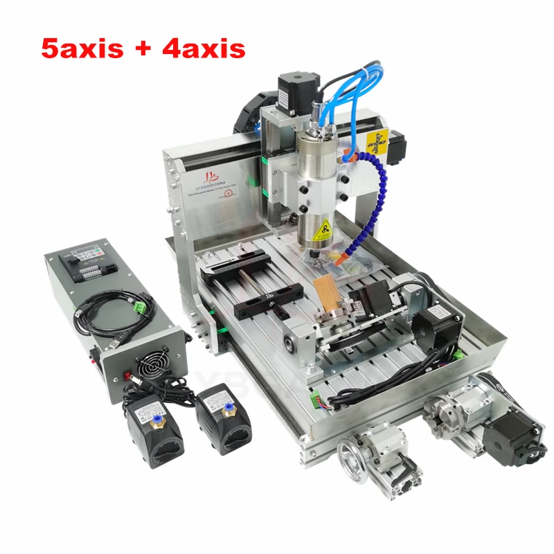 5-assige houtfrees CNC 6040 2200W 5-assige 2200W metalen graveur 3040 1500W PCB-graveren boorfreesmachine 6040 met gootsteen