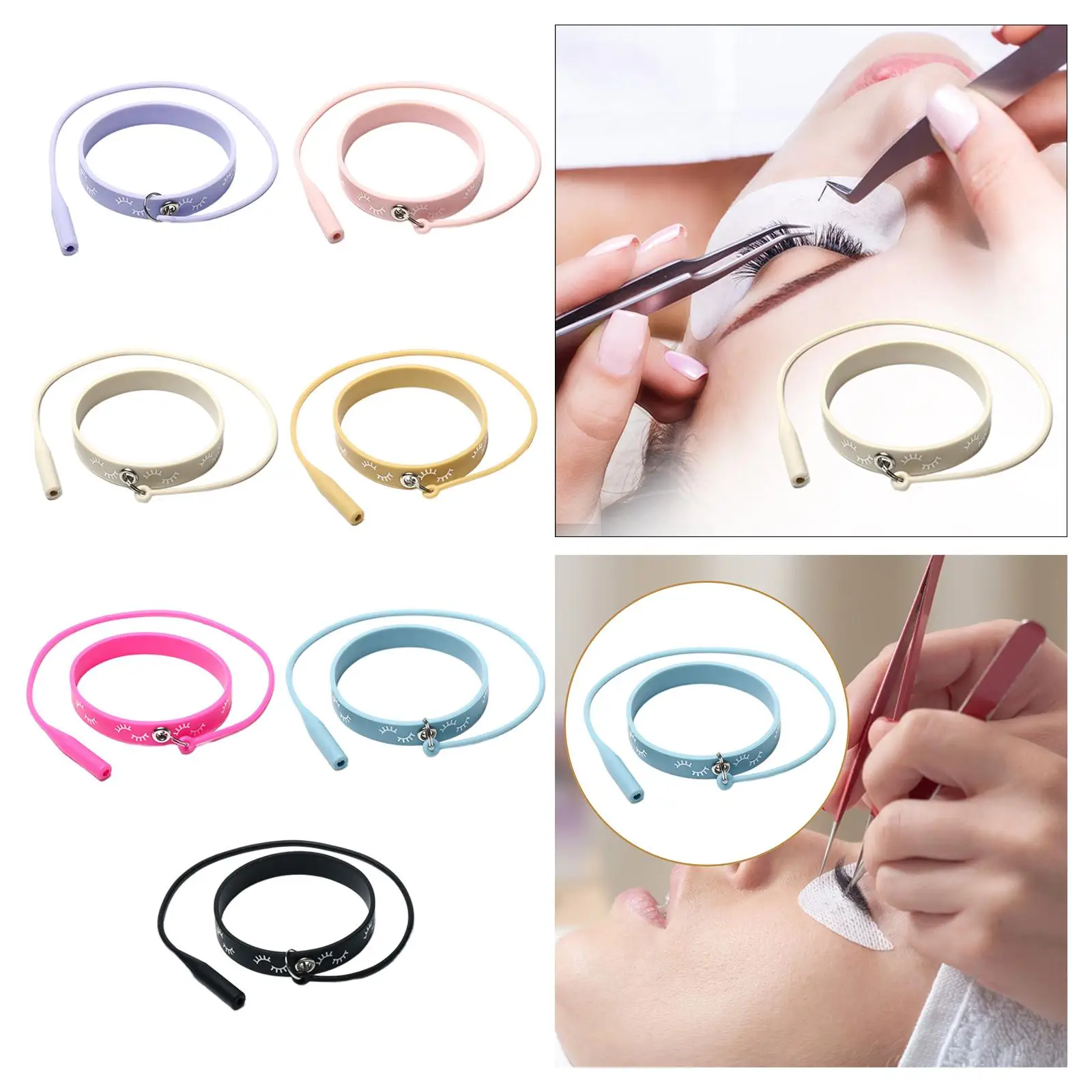 لاش الملقط حامل حامي رمش تمديد الملقط أصحاب ل ماكياج صالون مستحضرات التجميل استوديو المنزل كاذبة رمش أداة