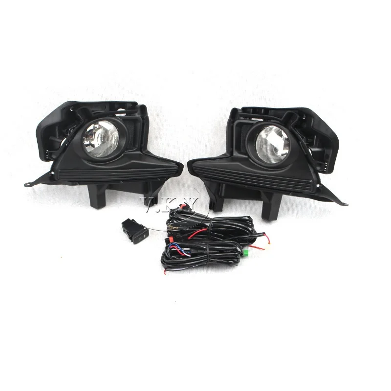 Fog Lamp Assembly Fit For  TOYOTA Highlander 2014 2015 2016 Halogen Bulb Car Front Bumper Driving Lights H3 12V 20W Parts