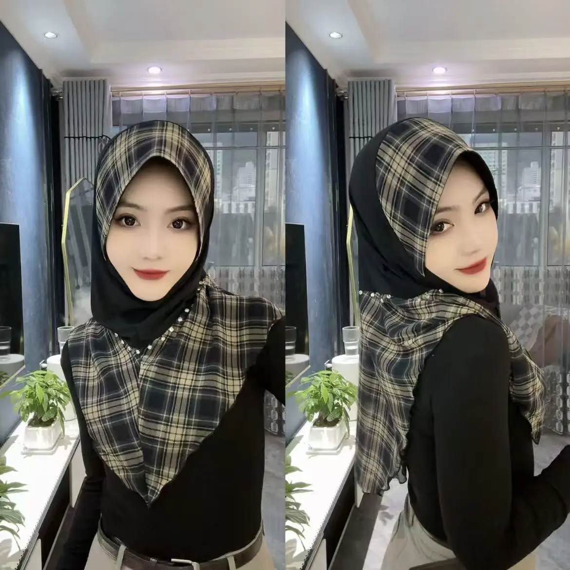 Livraison gratuite Hijab femmes musulmanes châle foulard de luxe glands en mousseline de soie écharpe malaisie Kufi Islam été étudiant Turban 05436