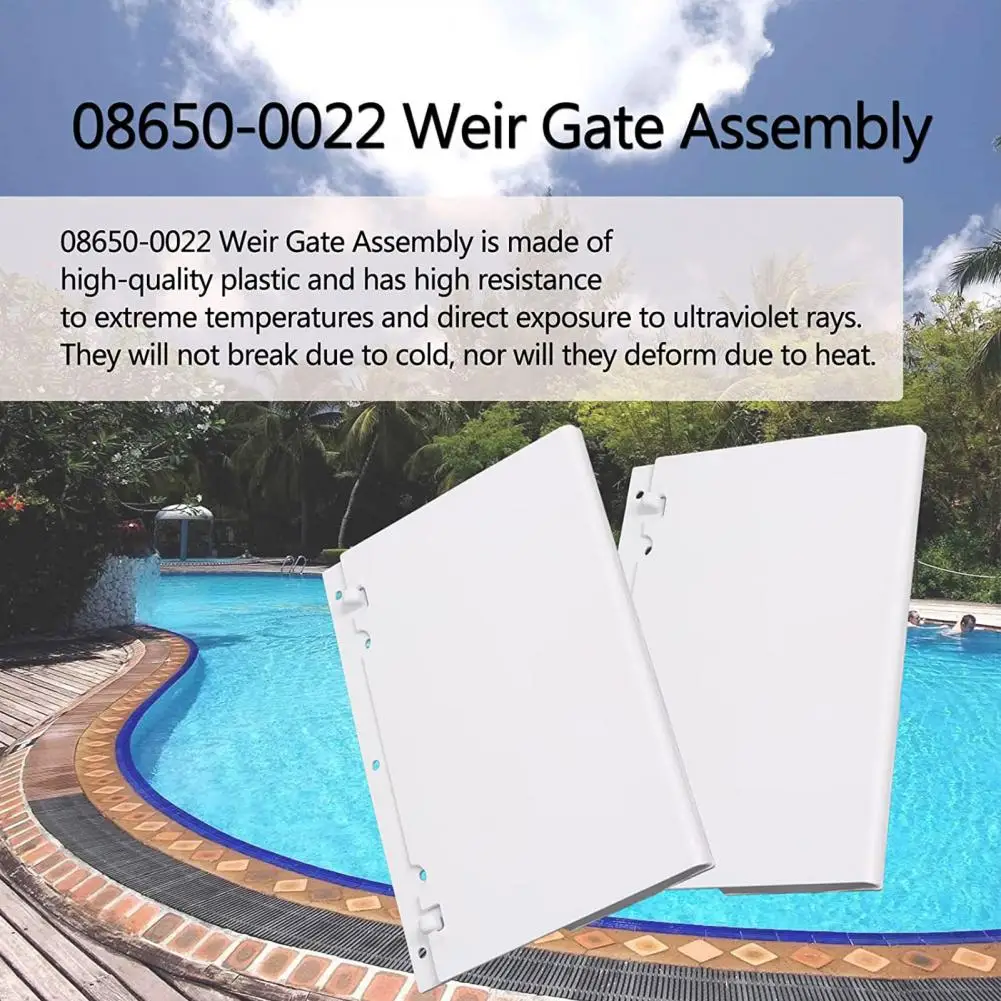 Skimmer Baffle Professional Replacement PVC Skimmer Gate Weir Baffle Swimming Pool Cleaning Tool Home Accessories Anti-Sunlight