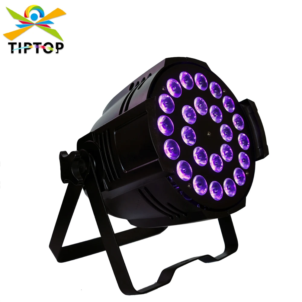 

TIPTOP TP-P66 LED DJ PAR Light 24x18W RGBWA UV LED Stage Lights 200Watt DMX 512 Stage Lighting China Manufacturer 6/10 Channels