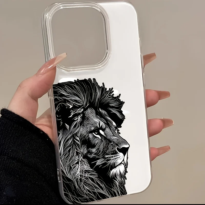 Ins Black Panther Lion Anti-drop Phone Case For Samsung Galaxy S25 S23 Plus S26 S24 Ultra A56 A27 A17 A55 A57 A36 A36 IMD Cover