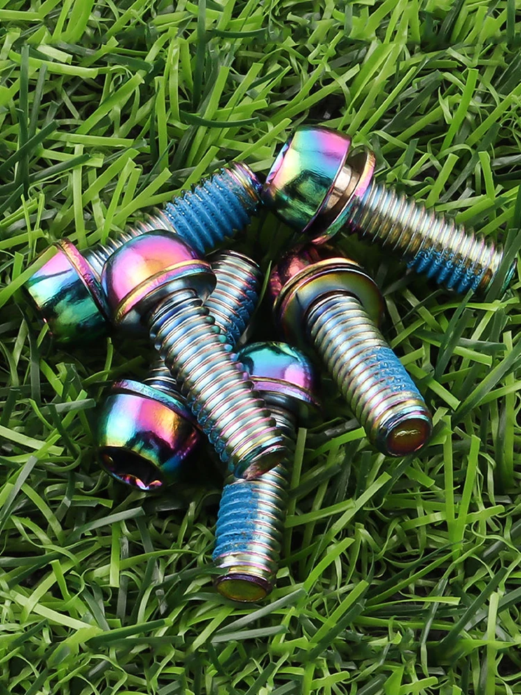 AliExpress MOJOYCE 6Pcs M6x17mm Bike Crank Caliper Handlebar Stem Fixing Screws with Gasket Bike Disc Brake Clamp Bolts Bicycles Riding Accessories