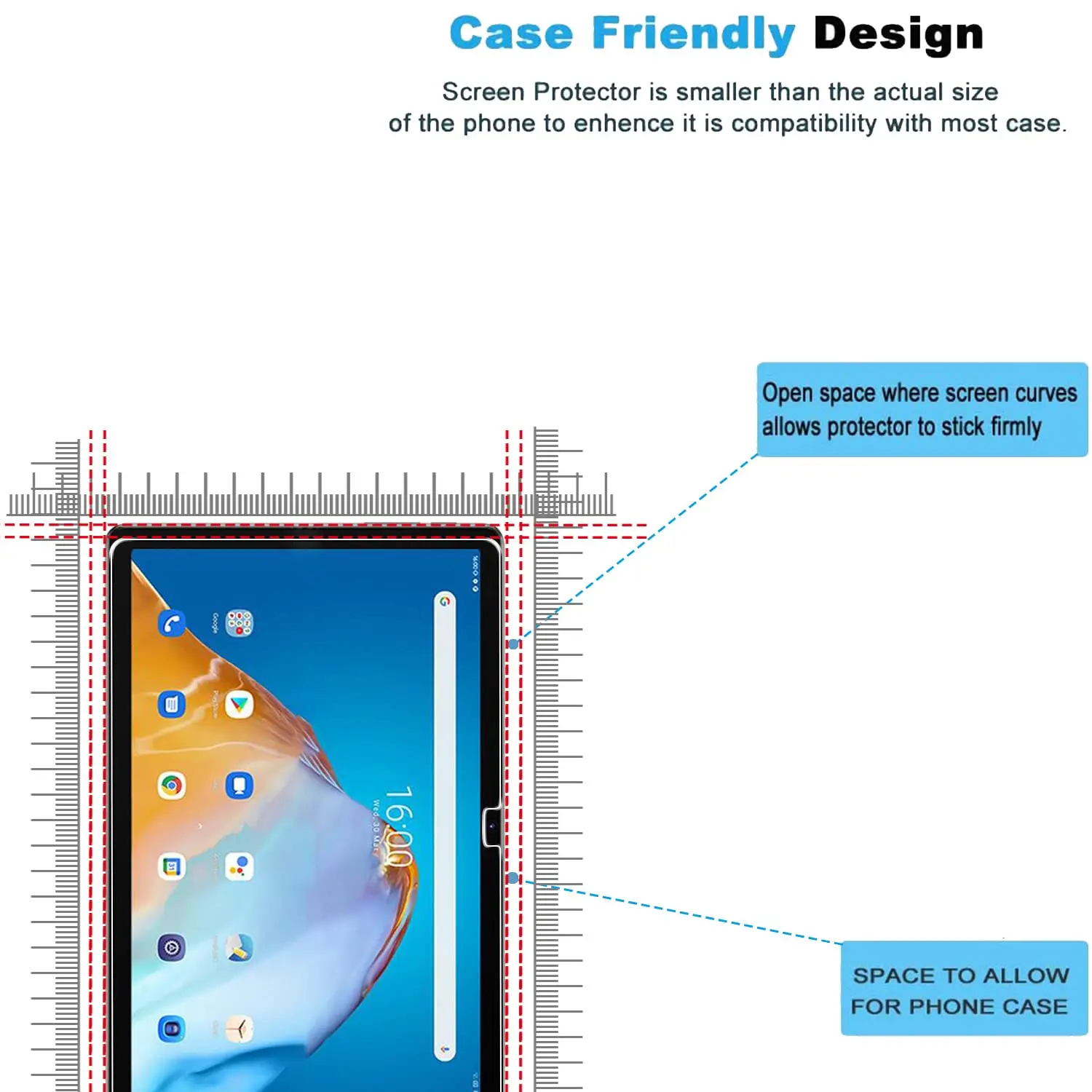 Tempered glass film for Blackview Tab 16 (11 inch) Screen protector 9H hardness Anti Scratch Bubble Free