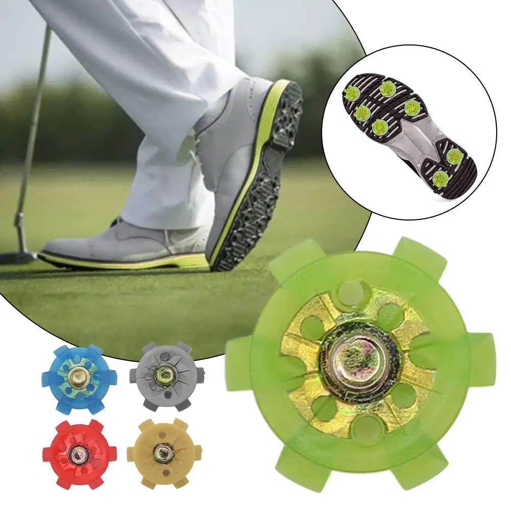 Universal Golf Shoe Soft Spikes Anti-Slip Golf Cleats With Metal Thread Durable Firm Grip Replacement Shoe Studs Quick Install