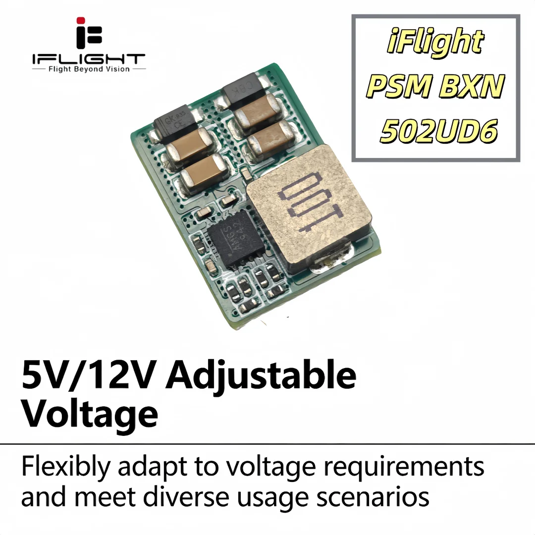 iFlight BLITZ PSM BXN 5D2UD6 Step-Down Power Module 5V/12V Adjustable Regulator Suitable for RC FPV Racing and Long-Range Drones