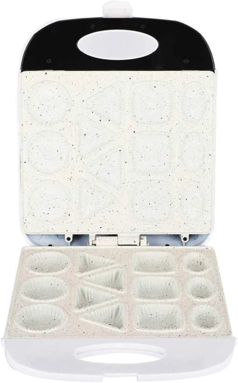 

Mini Waffle Maker,1400W Electric Cake Maker ， Sandwich Toaster ， 13 Holes Non-Stick Waffle Egg Bubble Maker Automatic Bread Oven