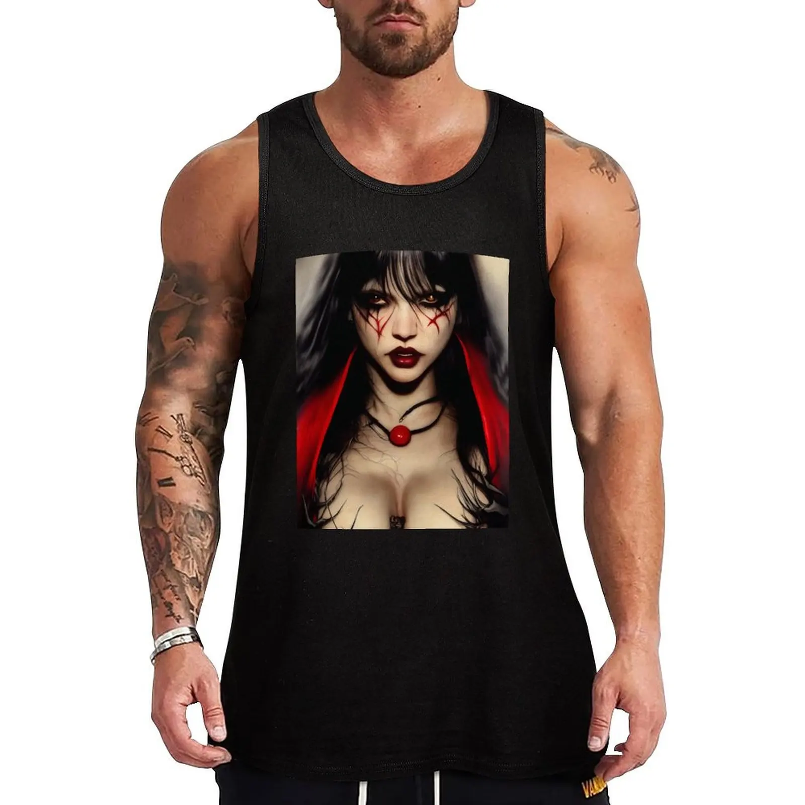 

Vampirella Tank Top clothes for men summer Men's gym t-shirts Men's sleeveless