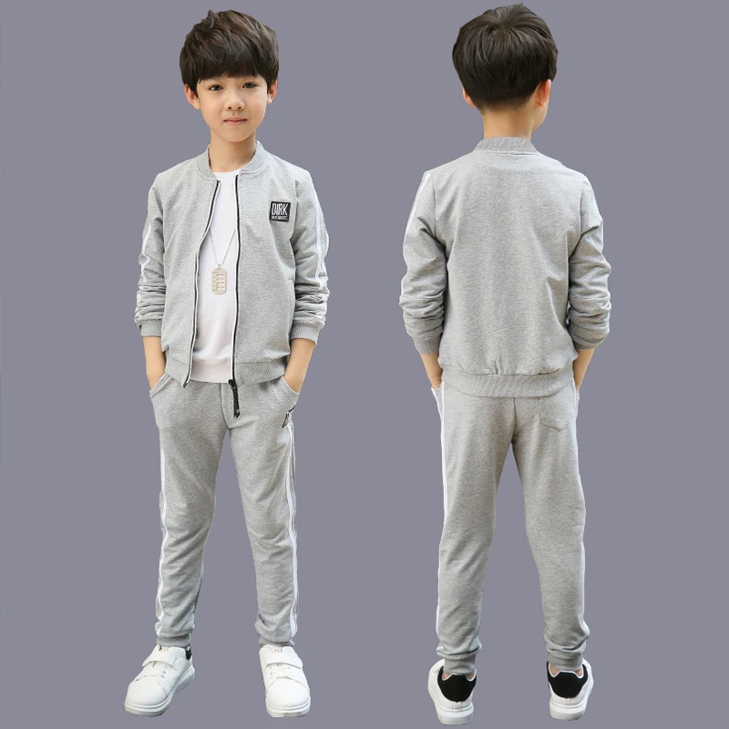 

2023 Spring New Children's Clothing Set Boys Fall Casual Clothes Suit Male Kids Patches Spliced Sportswear 2 Pcs Tracksuit