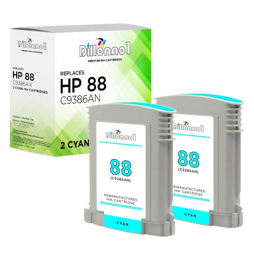 2-pak Cyan 88XL C9391AN pasuje do HP Officejet Pro L7500 L7600 L7700