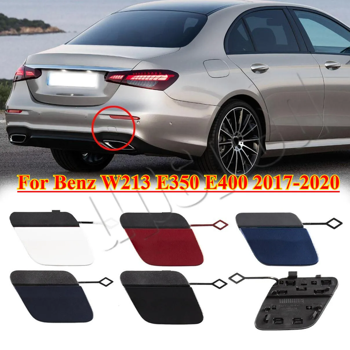 

Rear Bumper Tow Hook Eye Cover Cap For Benz W213 E350 E400 2017-2020 2138853701