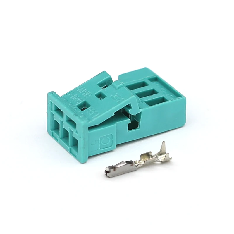 3Pin 9-968700-1 / 3-1718346-1  cyan  Automotive connector MQS Sensing plug Cable harness connector Male female connector