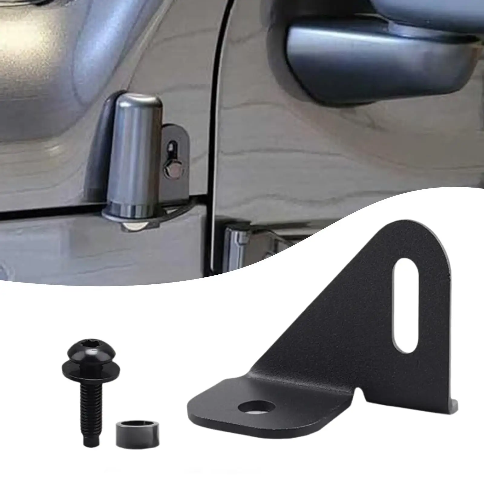 CB Antenna Mount Bracket Modification Holder Antenna Mounting Bracket for Jeep