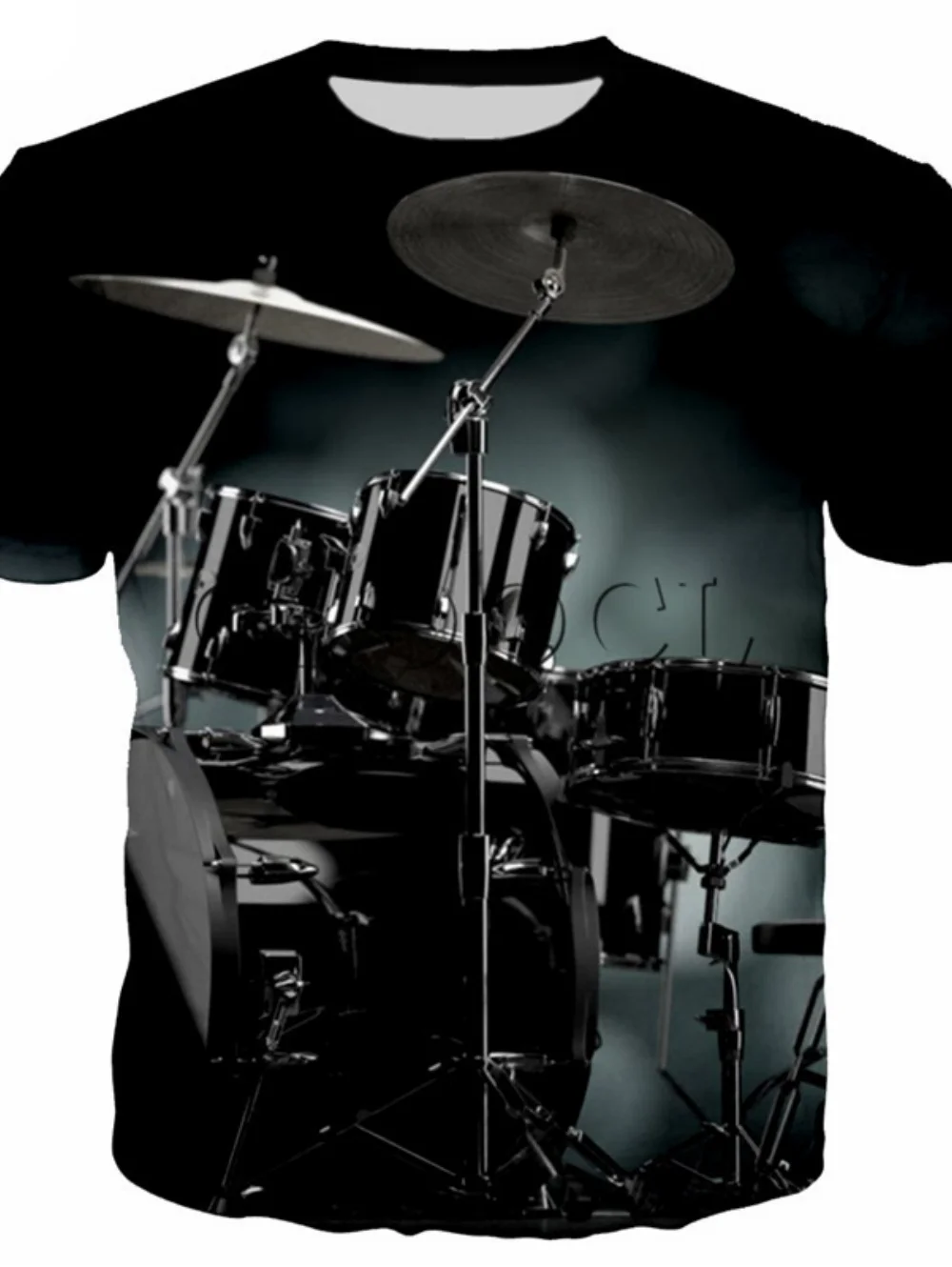 

Men Tee Electronic Drum Musical 3D Print Instrument Rock Music Street Hip-Hop Tops Casual Harajuku Short Sleeve Men's Clothing