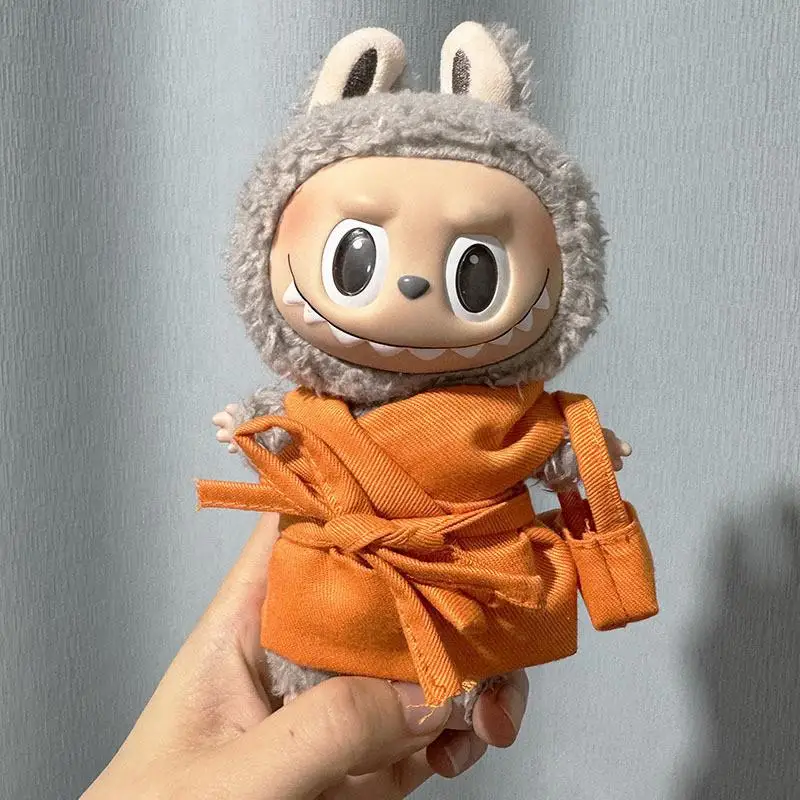 17cm Mini Plush Doll\'S Clothes Outfit Accessories For Korea Kpop Exo Labubu Idol for upset duck Dolls monk set Clothing DIY Gift