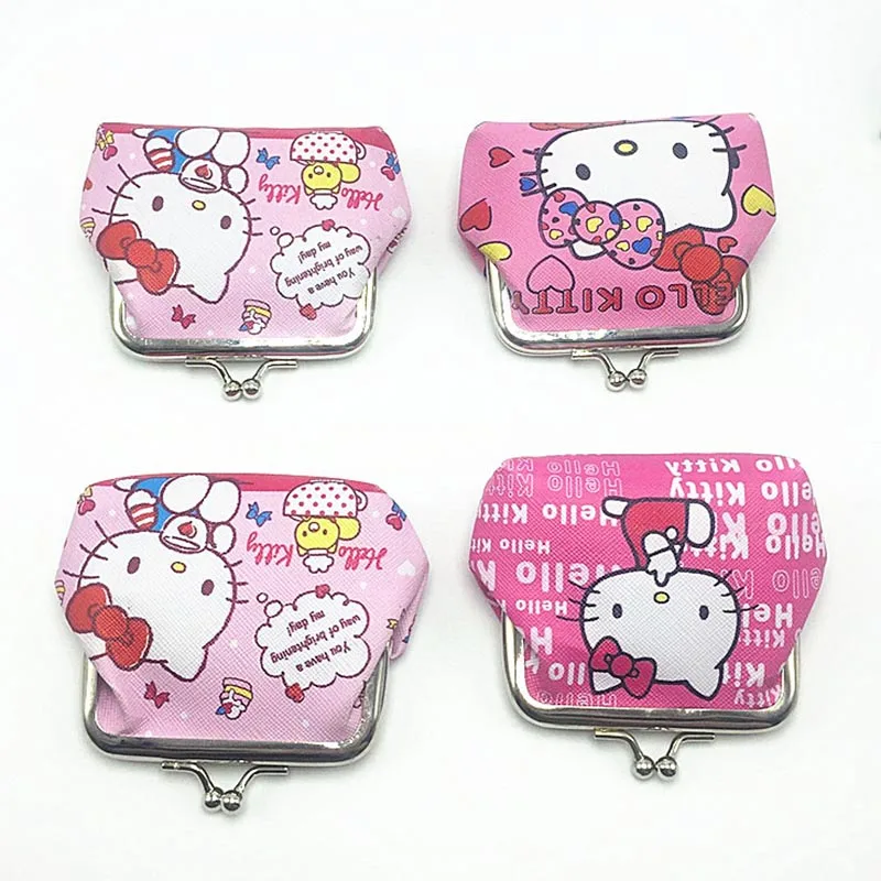 15pcs/lot Creative Sanrio Kitty Pencil Case Cute Pencil Box Coin Purse Stationery Pen Bag School Supplies