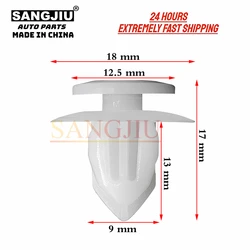 20Pcs Compatible With For Toyota Daihatsu Celica Scuff Plate Clips 90467-10162