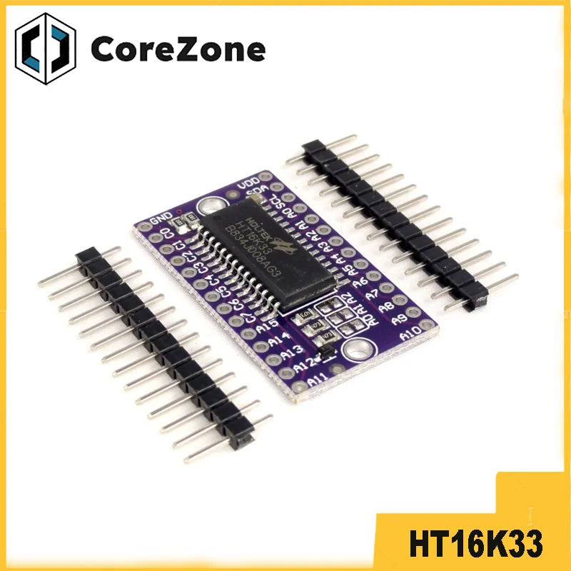 HT16K33 Dot Matrix LED Control Driver Module Digital Tube Driver Development Board