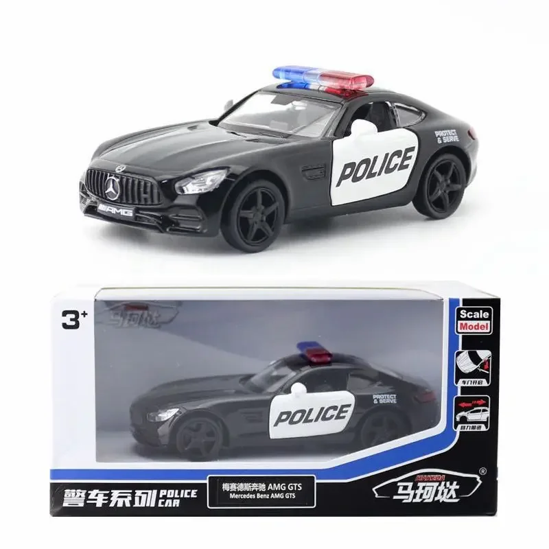 

Die Casts Collectible Model Cars Static Alloy BENZ-AMG GTS Car Birthday Gift 1:32 Cop car Toys for Children Home Decor