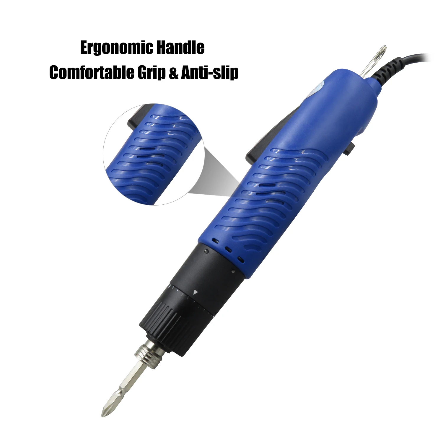 AC 220V Electric Screwdriver Handheld Corded Electric Screw Driver Adjustable Torque 1/4-in Screw Bit Diameter Repair power Tool