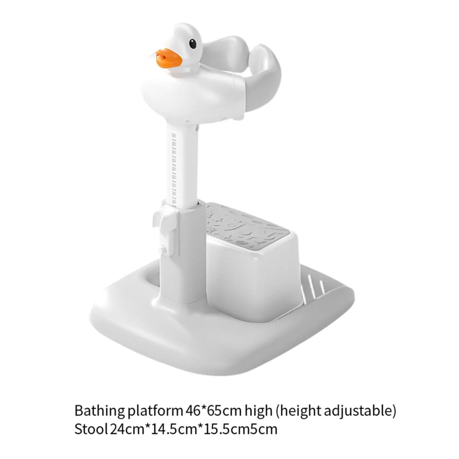 استخدام دعم حمام الطفل في حوض الاستحمام، طاولة حمام مريحة قابلة للتعديل مع برج عناق البراز للرضع حديثي الولادة من عمر 0 إلى 6 أشهر