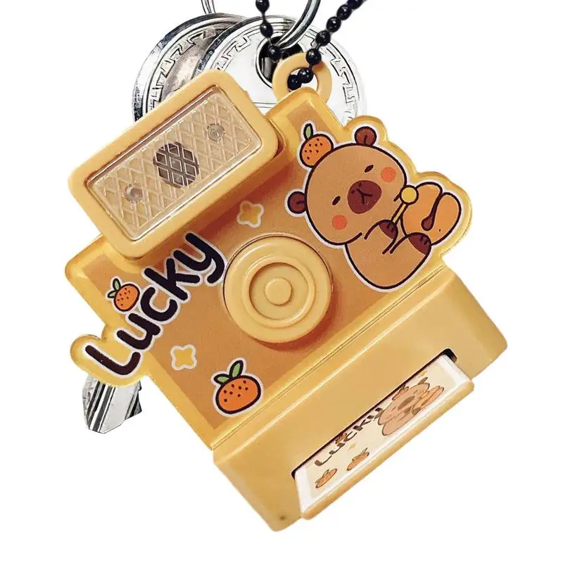 Camera Pendant Key Ring Toy Keychain Press Flashing Sounding Keychain Key Ring Pendant Small Camera Shaped For Boys Girls