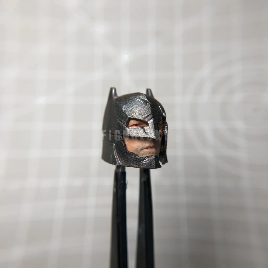 HL1745 Customized 1/18 1/12 1/10 Scale Bruce Bat Painted Head Sculpt for 3.75" 6" 7" Figure SHF ML Mafex Mez NECA Mcf