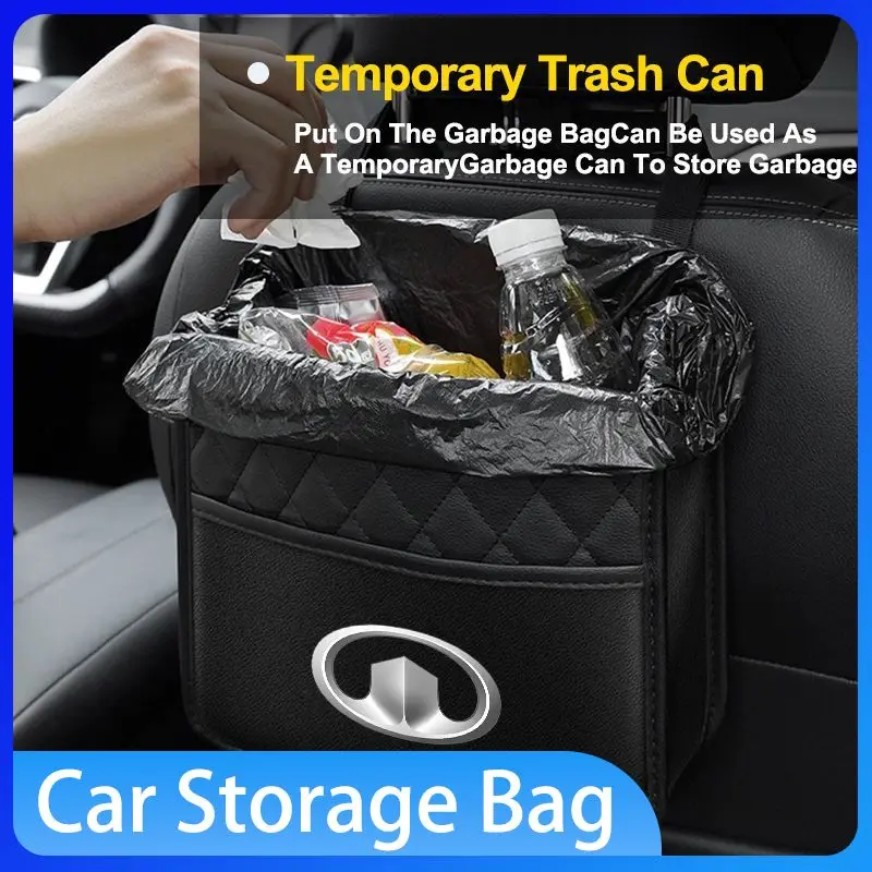 

Car Backseat Organizer Multifunction Leather Interior Hanging Storage Bag For Great Wall Hover H5 H3 Safe M4 Wingle 5 Deer