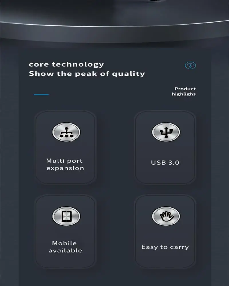 Mini séparateur portable en forme de Y à 3 ports Type-c3.1 USB3.0 en ligne 2.0HUB Extender airies