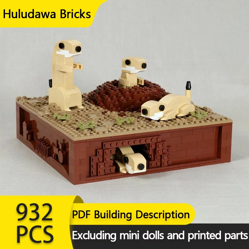 

Small Kinetic Sculpture Model MOC Building Bricks Prairie Dogs Modular Technology Gifts Holiday Assemble Children Toys Suit