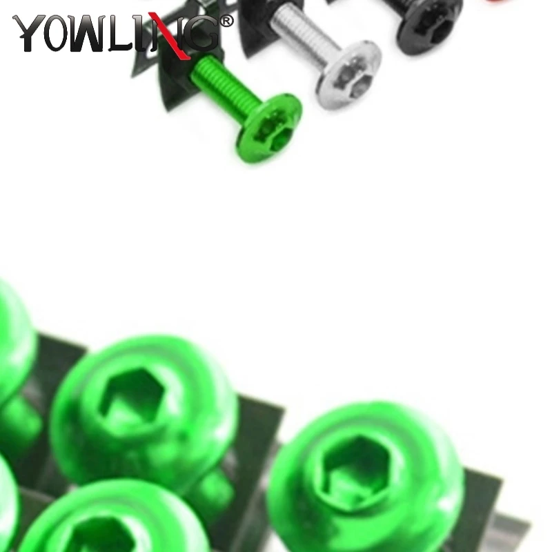 

20 PCS Motorcycle M6 Fairing Bolts Screws For Kawasaki Z750 versys 650 kx250f SUZUKI GSXR 600/750 GSX-R 600/750 2006 2007 2008