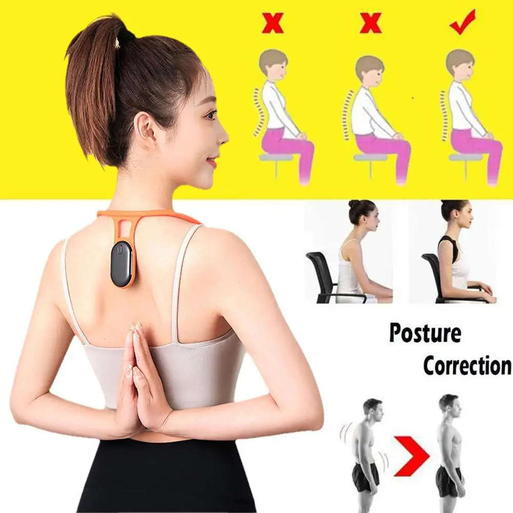 Portátil ultra-sônico linfático Calmante Instrumento, Body Shaping, Pescoço Instrumento, Hump Correção Voltar Belt, inteligente LCD sentado Lembrete