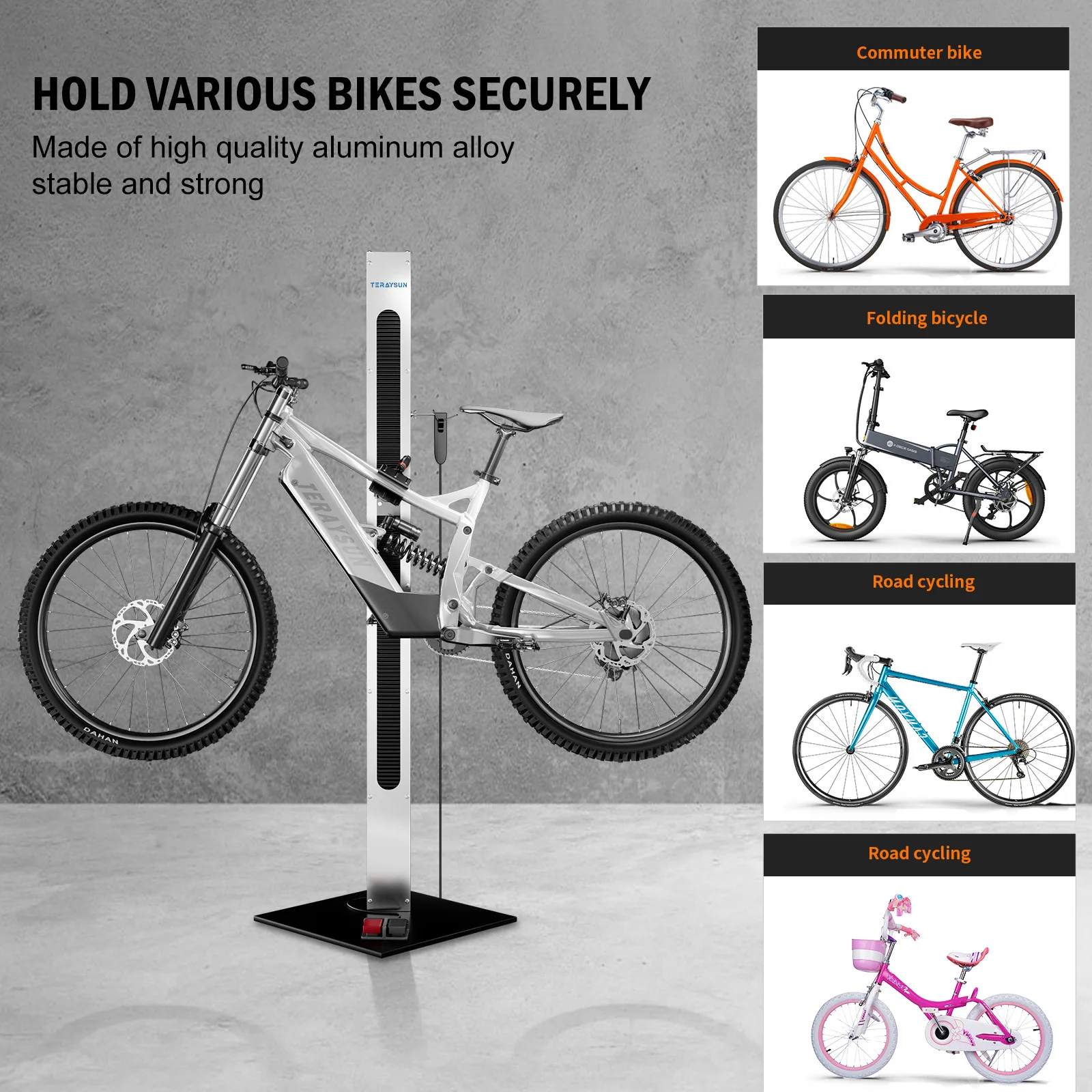 Bicycle Repair Stand Electric Bike Lifting Rack Heavy Duty Parking Rack for Mountain Road Bike Accessories