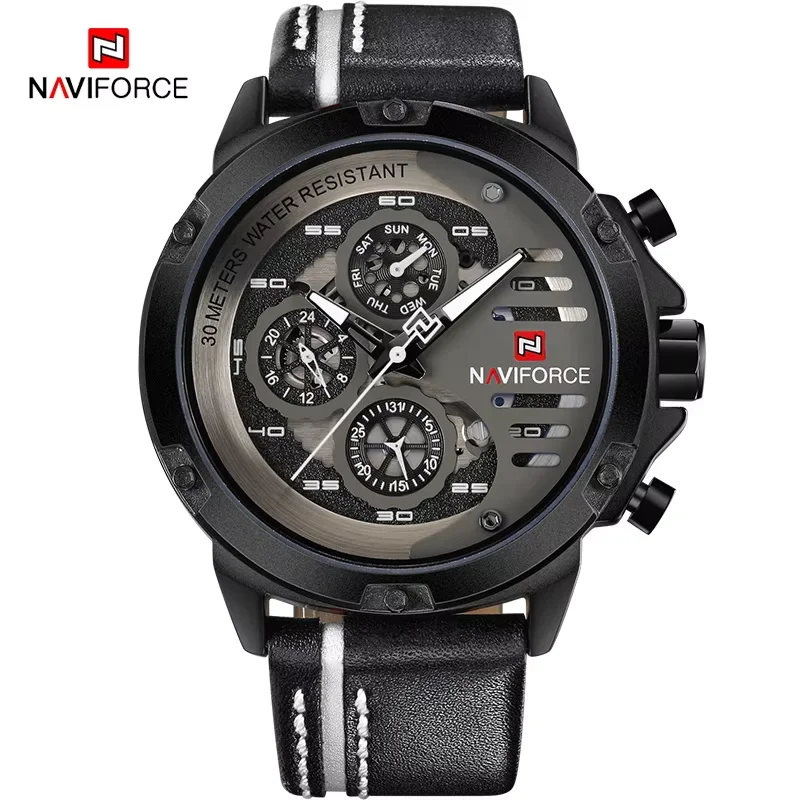 NAVIFORCE New Men's Sports Military Watch Men Business Clock Wristwatches Male Luxurious Smart Casual Watches Relogio Masculino