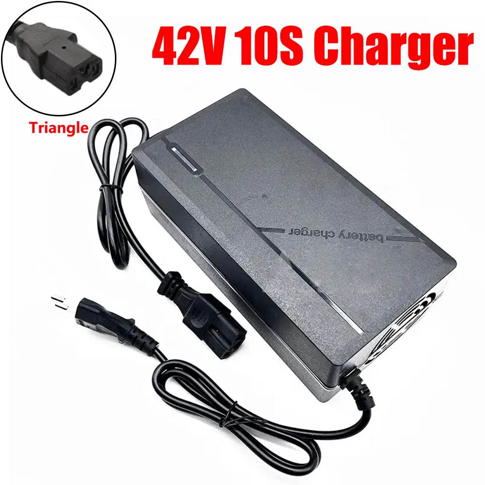 48V/60V/72V Charger 2A/5A Lithium-ion Battery Pack Charger 54.6V/67.2V/84V Intelligent Fast Charging EU Plug With Cooling Fan