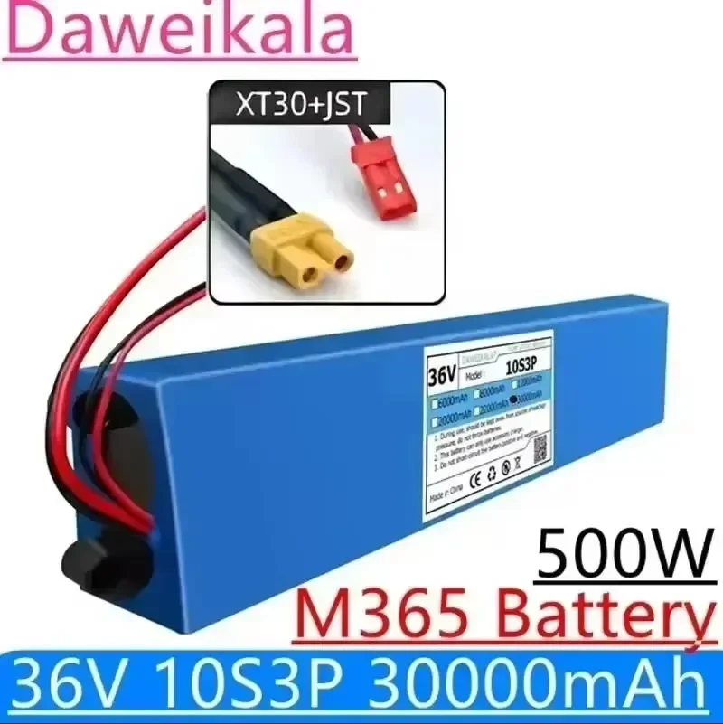 

100% nuevo paquete de batería Original de 36V 100Ah para M365 36V 30000mAh paquete de batería Scooter Eléctrico tablero BMS para
