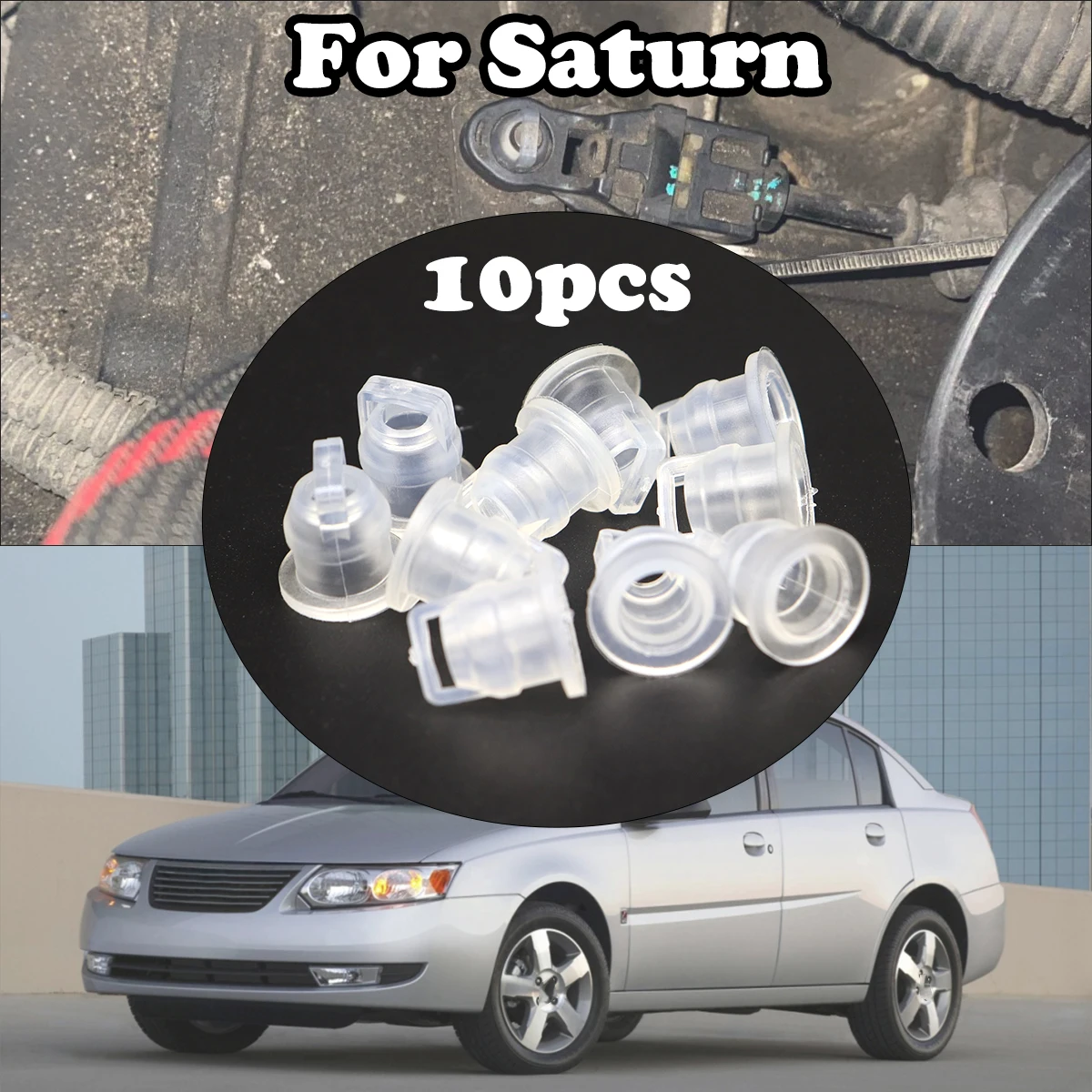 

10pcs Gear Shift Cable Bushing Auto Gearbox Line Rubber Sleeve Car Accessories 68064273AB For Saturn Ion Vue 2003 2004 - 2007