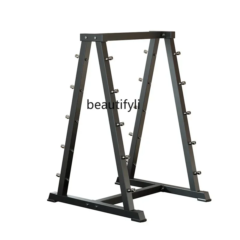 A49 Fixed barbell bending set Barbell rack Gym curved bar Barbell integrated