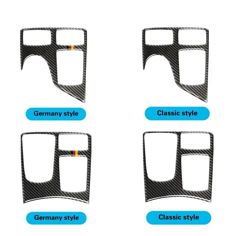 

For Mercedes Benz GLE GLS M Class W166 X166 W164 Car Carbon Fiber Central Armrest Multimedia Panel Cover Trim Accessories