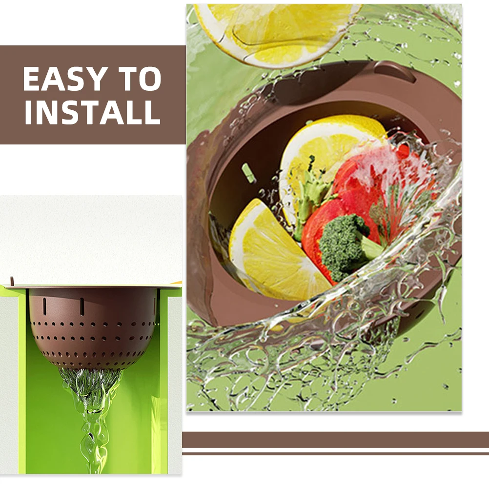 

2Pcs Water Sink Filter Mesh Cute Cartoon Drain Strainer for Kitchen and Bathroom Sink Basket Double Layer Net Strainer to