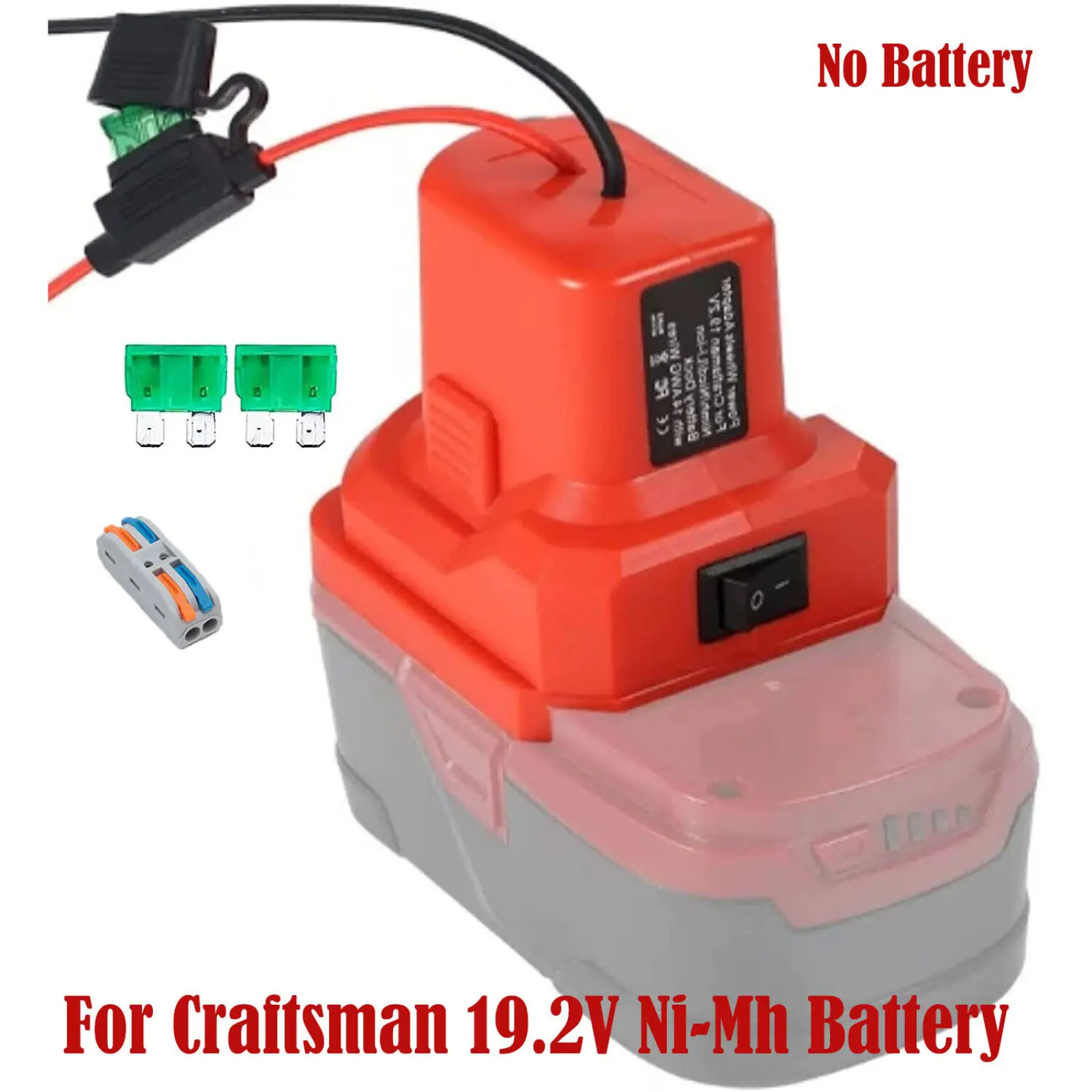 

Радиоуправляемые игрушки для робототехники, адаптер для батареи «сделай сам» для мастера, Ni-MH аккумулятор 19,2 В, силовые колеса «сделай сам», с быстрым подключением клеммы и предохранителями