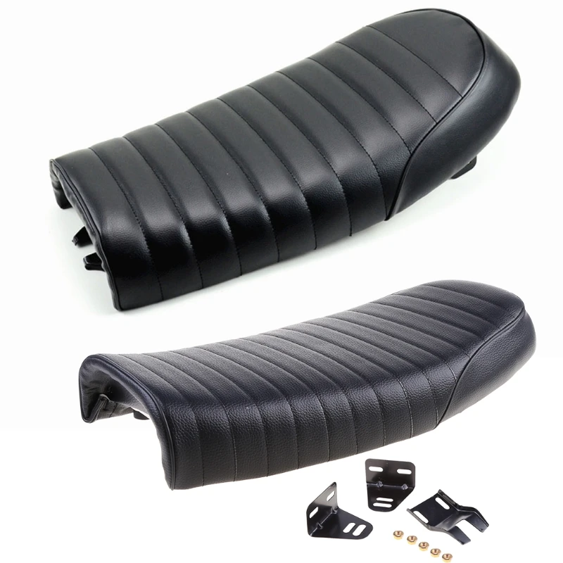 Motorcycle Retro for Seat Cushion Pad Motorcycle Cafe Racer Flat for Seat Vintage Comfortable Hump Saddle Cushion Replac