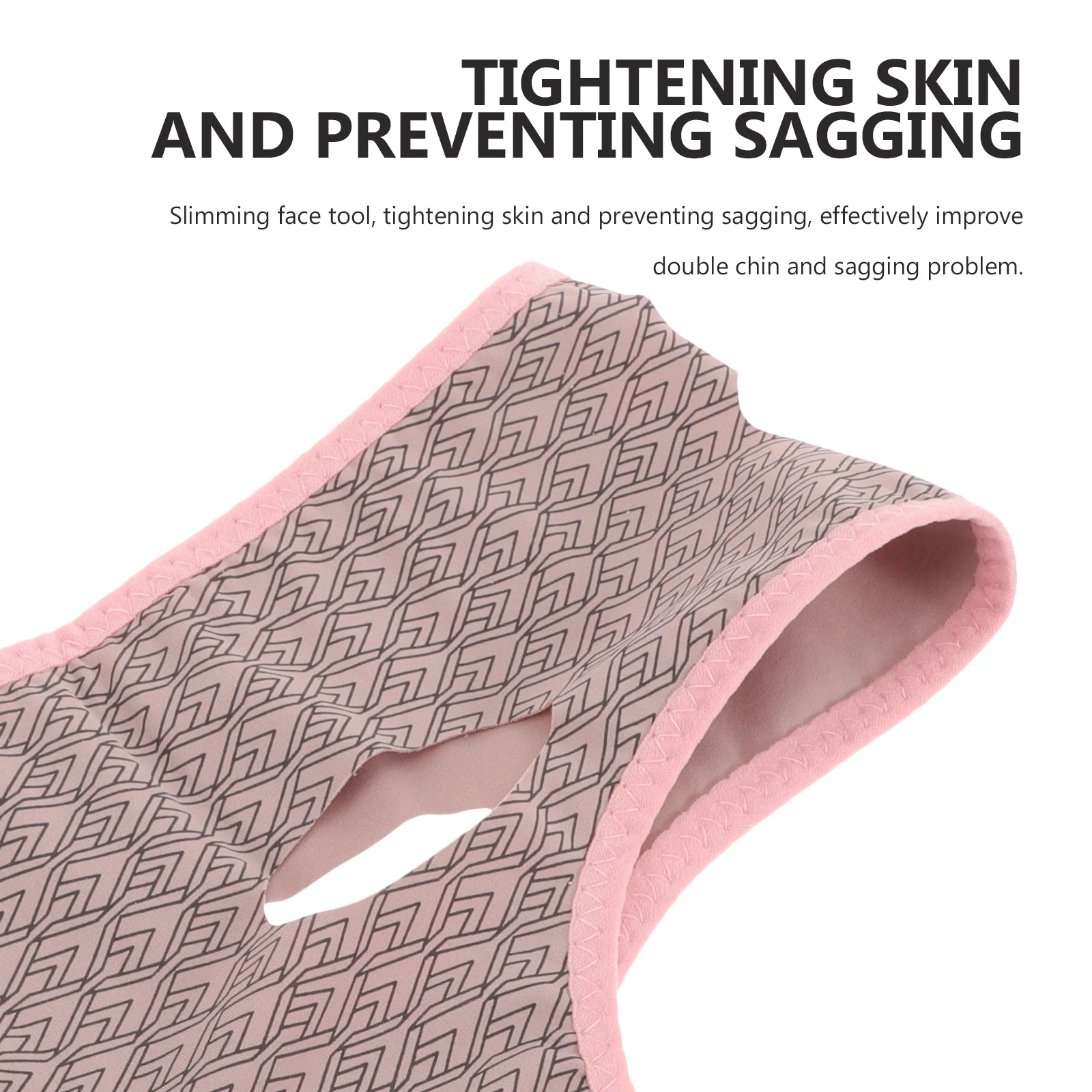 حزام الذقن الأنحيف للوجه للذقن المزدوجة للنساء، حزام رفع الوجه، نسيج ناعم لشد البشرة المترهلة
