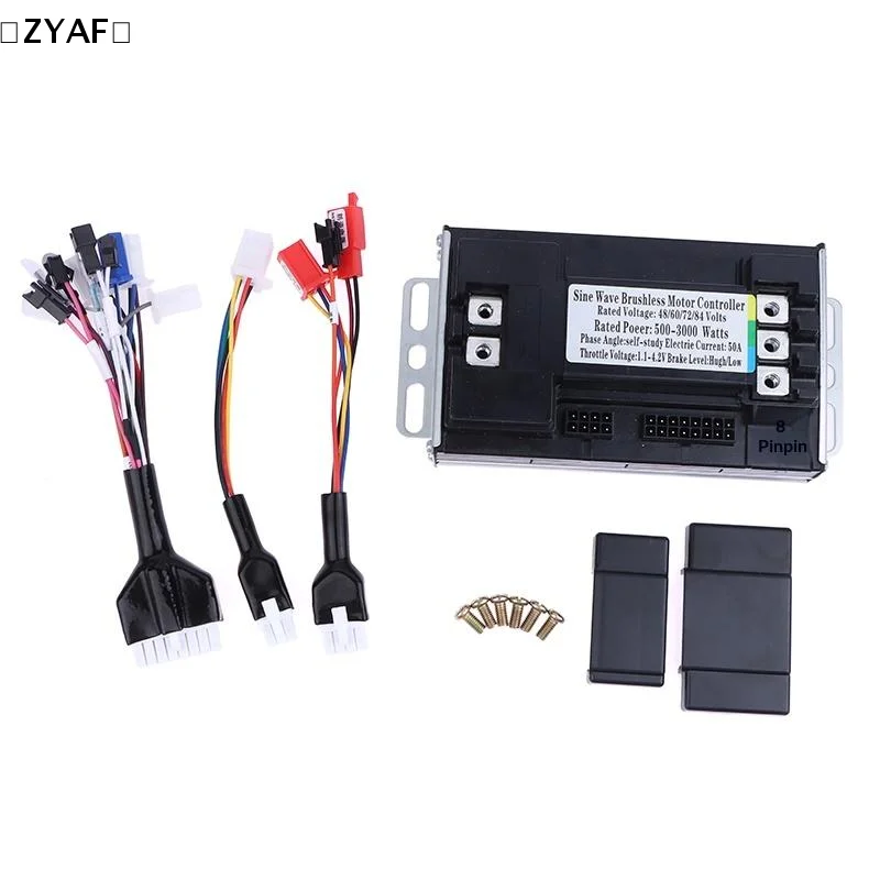 

Three Mode Sine Wave Controller 48V 60V 64V 72V 500W 3000W 1500W E-bike Brushless Moter DC Controller 50A For E-scooter〔ZYAF〕